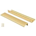 Peaha 10 Pack 6-5/16" Gold Cabinet Handles Finger Pulls for Cabinets
