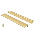Peaha 10 Pack 7-9/16" Gold Cabinet Handles Finger Pulls for Cabinets