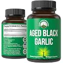 Peak Performance Aged Black Garlic Capsules. Raw Vegan Pure Odorless