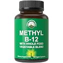 Peak Performance Methyl B12 Vitamin + Whole Food Vegan Supplement Capsules