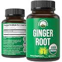 Peak Performance USDA Organic Ginger Root Capsules Vegan Supplement