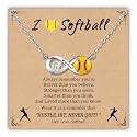 PEALICIOUS Silver Sport Necklace, Soccer Necklace Softball Volleyball Gifts