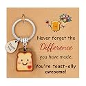 PEALICIOUS Toast Keychain for Girls New Beginnings Congratulations Gifts