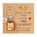 PEALICIOUS Toast Keychain for Girls New Beginnings Congratulations Gifts