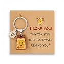 PEALICIOUS Toast Keychain for Girls New Beginnings Congratulations Gifts