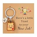PEALICIOUS Toast Keychain for Girls New Beginnings Congratulations Gifts