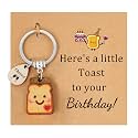 PEALICIOUS Toast Keychain for Girls New Beginnings Congratulations Gifts