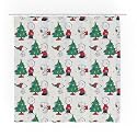 Peanuts Holiday Christmas 13-Piece Shower Curtain Set, 72 x 72 Inch Fabric Curtain with Hooks, Bathroom Decor, Machine Washable, (100% Officially Licensed Product) by Franco Collectibles