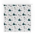 Peanuts Snoopy Puffer Coat Holiday Christmas Bath Microfiber Shower Curtain, 72x72, (Officially Licensed Product) by Franco
