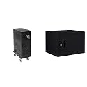 Pearington 16MINI-01KD 16-Device Classroom and Office Mobile Charging Storage Cart for Ipads & Structure Series 12-Device Wall-Mount Charging Cart Compatible with Laptop Computers, Tablets