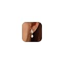 Pearl Earrings for Women, 14k Gold Plated Trendy Diamond Pearl Drop Earrings Bridal Shower Gifts Wedding jewelry for Women