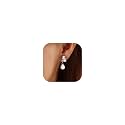 Pearl Earrings for Women, 14k Gold Plated Trendy Diamond Pearl Drop Earrings Bridal Shower Gifts Wedding jewelry for Women