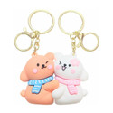 PEARLISH Magnetic Couple Dog Keychain Key Chain