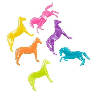 pearlized squishy stretchy horses  48 pc  bulk party favors toys