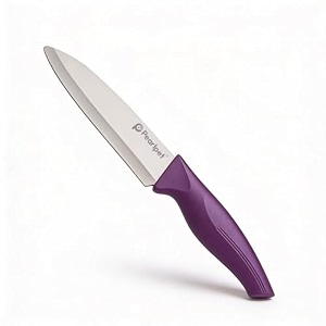 pearlpet premium kitchen regular chef knife stainless steel knife for kitchen use  sharp  durable  kitchen knives chaku 1pc purple
