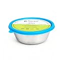PEARLPET Sylo Stainless Steel Bowl 1300 ml | Airtight Food Container with BPA-Free Lid | Rust-Proof & Durable Storage Bowl for Kitchen, Meal Prep & Serving (Blue)