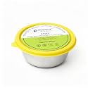 PEARLPET Sylo Stainless Steel Bowl 900 ml | Airtight Food Storage Bowl with BPA-Free Lid | Rust-Proof, Hygienic & Leak-Proof Container for Kitchen, Lunch & Travel (Yellow)