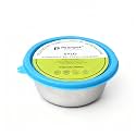 PEARLPET Sylo Stainless Steel Bowl 900 ml | Airtight Food Storage Bowl with BPA-Free Lid | Rust-Proof, Hygienic &amp; Leak-Proof Container for Kitchen, Lunch &amp; Travel (Blue)