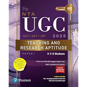 pearson nta ugc net 2025 paper 1 by kvs madaan  teaching amp research aptitude  netsetjrf  3500 practice questions  unit-wise previous years questions  tests accessible through pearson myinsights