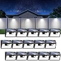 Peasur Solar Outdoor Lights [15 Pack/140LED], Motion Sensor Outdoor Lights Ultra-Bright, Solar Powered Security Lights 3 Working Modes, Solar Lights Outdoor Waterproof for Outside Garden Yard (500LM)