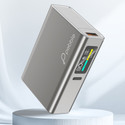 Pebble 10000 mAh Ultra Compact Pocket Size Power Bank (Grey, Lithium Polymer, Fast Charging for Mobile)