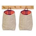 PEC Eco Friendly Fabric Pod | Cute Hanging Jute Organizer for Home | Office | Hostel (XL | Pack of 2)