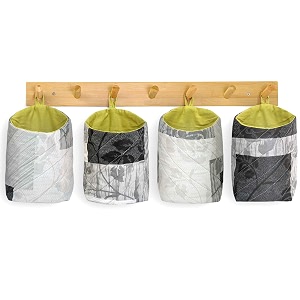 pec eco friendly fabric pod  small cotton hanging organizer for home  office  hostel  car l  pack of 4