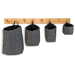 pec eco friendly fabric pod  small amp cute hanging organizer for home  office  kitchen  hostel  study area  car  mobile combo  pack of 4