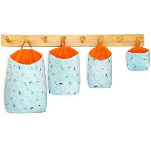 pec eco friendly fabric pod  small amp cute hanging organizer for home  office  store  hostel  study area  car  mobile combo  pack of 4