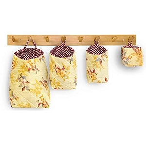 pec eco friendly fabric pod  small amp cute hanging organizer for home  office  kitchen  hostel  study area  car  mobile combo  pack of 4