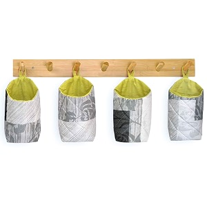 pec eco friendly fabric pod  small amp cute hanging organizer for home  office  kitchen  hostel  study area  car  mobile m  pack of 4