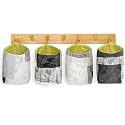 PEC Eco Friendly Fabric Pod | Small Cotton Hanging Organizer for Home | Office | Hostel | Car (L | Pack of 4)