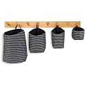 PEC Eco Friendly Fabric Pod | Small &amp; Cute Hanging Organizer for Home | Office | Kitchen | Hostel | Study Area | Car | Mobile (Combo | Pack of 4)