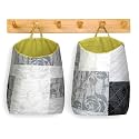 PEC Eco Friendly Fabric Pod | Small &amp; Cute Indoor Hanging Organizer for Home | Office | Kitchen | Hostel | Study Area (XL | Pack of 2)
