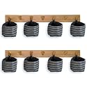 PEC Eco Friendly Fabric Pod | Small &amp; Cute Hanging Organizer for Home | Office | Kitchen | Hostel | Study Area | Car (S | Pack of 8)