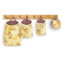 PEC Eco Friendly Fabric Pod | Small &amp; Cute Hanging Organizer for Home | Office | Kitchen | Hostel | Study Area | Car | Mobile (Combo | Pack of 4)