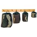 PEC Eco Friendly Fabric Pod | Small &amp; Cute Hanging Organizer for Home | Office | Kitchen | Hostel | Study Area | Car | Mobile (Combo | Pack of 4)
