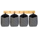 PEC Eco Friendly Fabric Pod | Small &amp; Cute Hanging Organizer for Home | Office | Kitchen | Hostel | Study Area | Car | Mobile (L | Pack of 4)