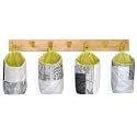 PEC Eco Friendly Fabric Pod | Small &amp; Cute Hanging Organizer for Home | Office | Kitchen | Hostel | Study Area | Car | Mobile (M | Pack of 4)