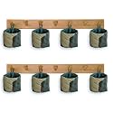 PEC Eco Friendly Fabric Pod | Small &amp; Cute Hanging Organizer for Home | Office | Kitchen | Hostel | Study Area | Car | Mobile (S | Pack of 8)