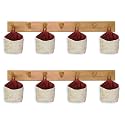 PEC Eco Friendly Fabric Pod | Small &amp; Cute Jute Hanging Organizer for Home | Office | Kitchen | Hostel (S | Pack of 8)