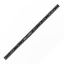 PEC Tools 12" Flexible Black Chrome Metal Ruler, 3R Graduation