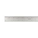 PEC Tools 24" Metal Ruler, Rigid, 3R Graduation, Premium Measuring Tool