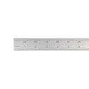 PEC Tools 24" Rigid Metal Ruler,3R Graduation, Steel Measuring Tool