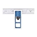 PEC Tools 4" Double Square, 4R, Cast Iron Head, Made in USA