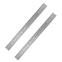 PEC Tools Made in USA 6" Metal Ruler, Flexible, 2 Pack