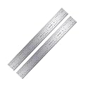 PEC Tools Made in USA 6" Metal Ruler, Rigid, 2 Pack