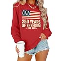 PECHAR USA Sweatshirt Women American Flag Sweater