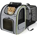 pecute Cat Backpack Expandable, Cat Carrier Backpack with Breathable Window