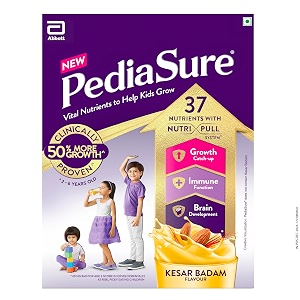 pediasure health amp nutrition drink powder 200 gramskesar badamscientifically designed nutrition for supporting kids growth